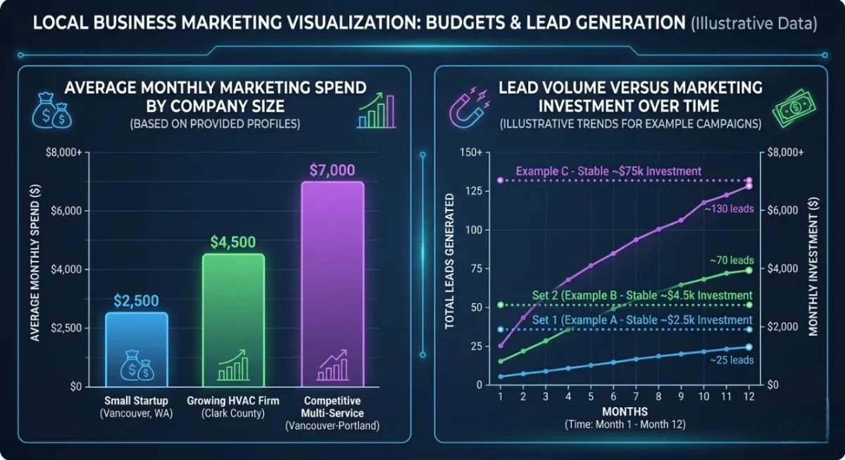 Average monthly marketing