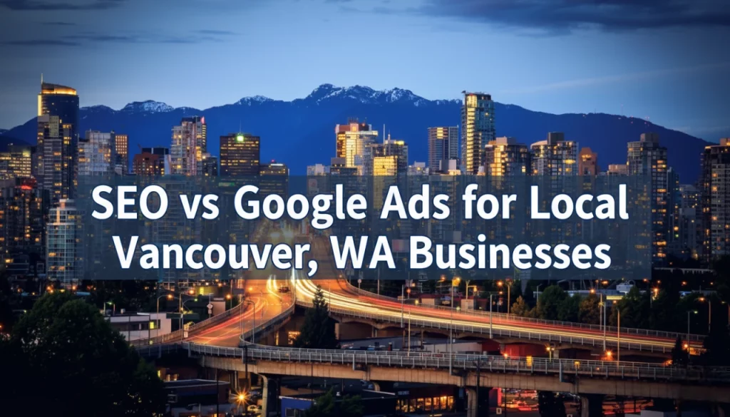 SEO vs Google Ads for Local Vancouver, WA Businesses-