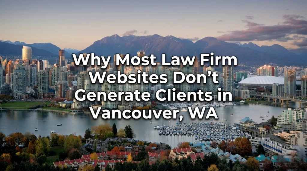 Why Most Law Firm Websites Don't Generate Clients in Vancouver, WA-