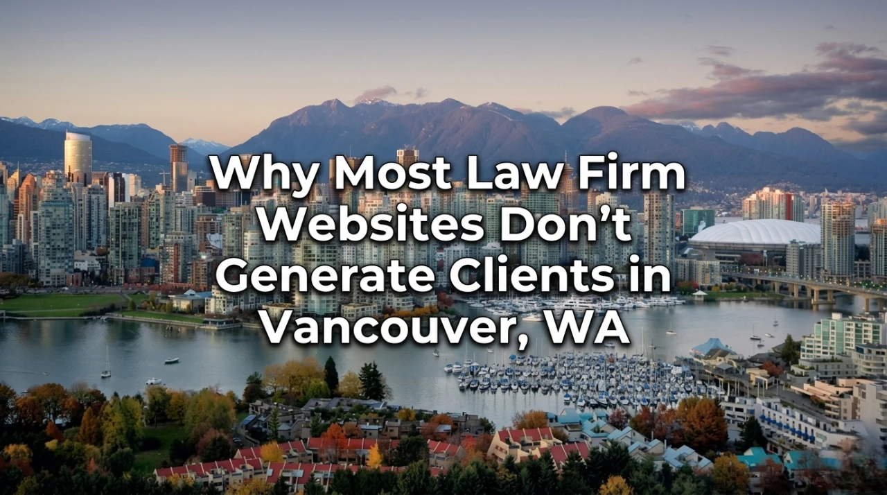 Why Most Law Firm Websites Don't Generate Clients in Vancouver, WA-