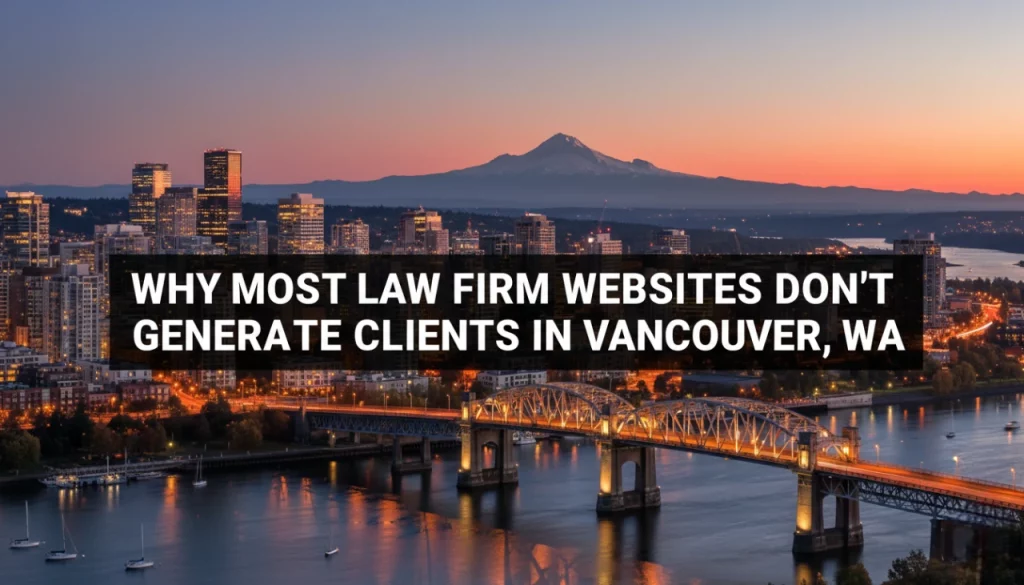 Why Most Law Firm Websites Don't Generate Clients in Vancouver, WA 4 Why Most Law Firm Websites Don't Generate Clients in Vancouver, WA_