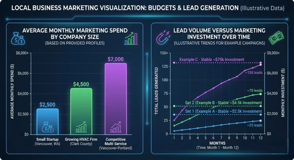 Average monthly marketing