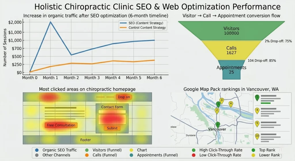 Google Map Pack rankings in Vancouver, WA
