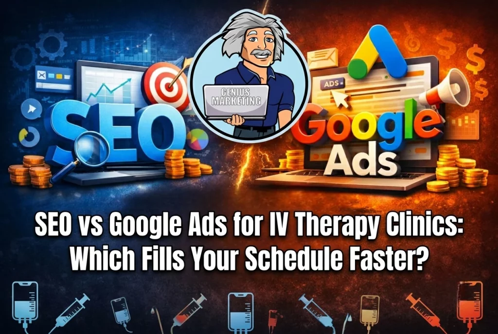 SEO vs Google Ads for IV Therapy Clinics: Which Works Faster?